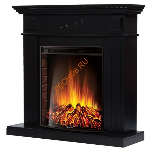 Электрокамин Electrolux EFP/P-3020LS с порталом Firelight Bianco 30, черная эмаль