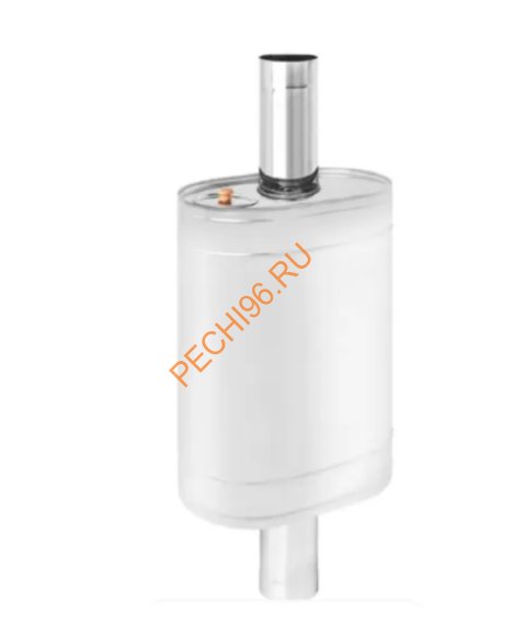 Бак на трубе Везувий нержавейка (AISI 304 0,8 мм) 55л d115, овальный