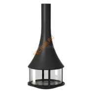 Камин Bordelet ZELIA 908, центральный подвесной со стеклом