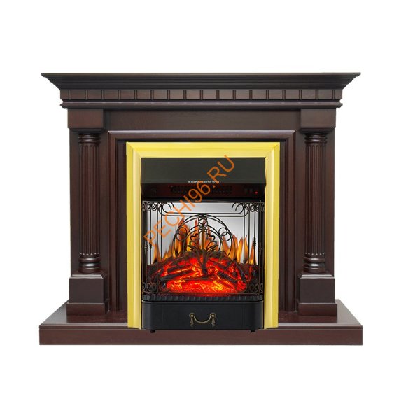 Электрокамин Royal Flame Dallas темный дуб с очагом Majestic FX M