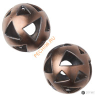 Декоративные шары ZeFire медные с треугольными отверстиями