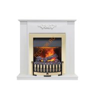 Электрокамин Dimplex Lumsden с очагом Danville Brass FB2 белый дуб