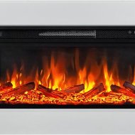 Электрокамин Royal Flame Line 42, SFT Stone Touch Белый, с очагом Vision 42 LOG LED