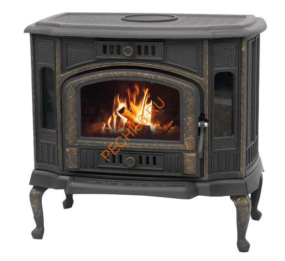 Печь-Камин чугунная Сибирь 10 кВт Печь-Камин чугунная Сибирь 10 кВт