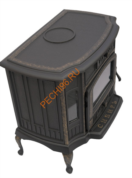 Печь-Камин чугунная Сибирь 10 кВт Печь-Камин чугунная Сибирь 10 кВт