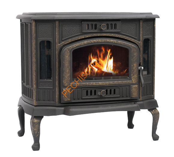 Печь-Камин чугунная Сибирь 10 кВт Печь-Камин чугунная Сибирь 10 кВт