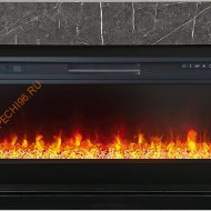 Электрокамин Royal Flame Lindos Stone Touch SFT с очагом Vision 42 LED, серый мрамор