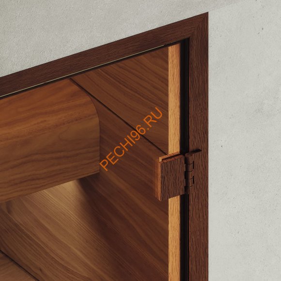 Дверь стеклянная DoorWood Хамам АРТ Wood 21 прозрачная