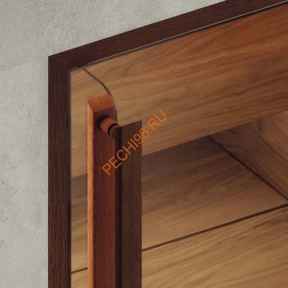 Дверь стеклянная DoorWood Хамам АРТ Wood 21 прозрачная