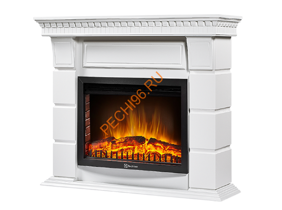 Электрокамин Electrolux EFP/P-2520LS с порталом Firelight Elegante 25, белый
