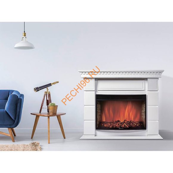 Электрокамин Electrolux Sphere Plus EFP/P-2720RLS N с порталом Firelight Elegante 25, белый