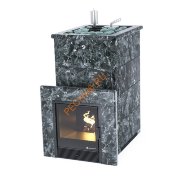 Печь банная ИзиСтим Геленджик в кожухе из пироксенита с открытым верхом