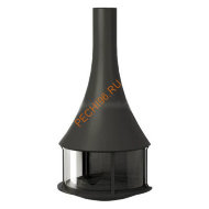 Камин Bordelet ZELIA 908, пристенный подвесной со стеклом