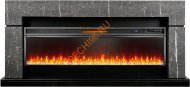 Электрокамин Royal Flame Lindos Stone Touch SFT с очагом Vision 60 LED, серый мрамор
