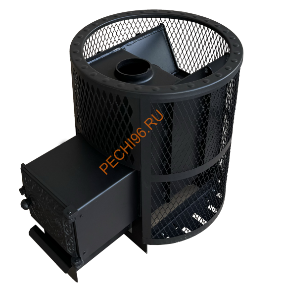 Печь банная Берёзка Корвет 24 ДТ-3 кожух-сетка с выносной топкой