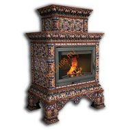 Печь-камин КимрПечь Кострома пристенный двухъярусный Декабрь