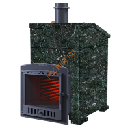 Печь банная Гефест Гром 50П2 в облицовке Президент 1150/40 Пироксенит