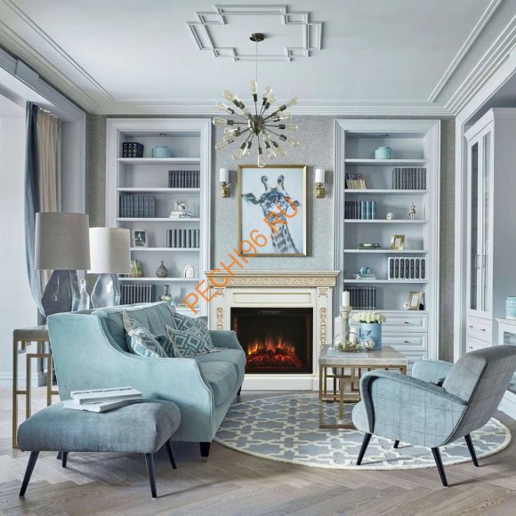 Электрокамин RealFlame Ekaterina 26 WT с очагом Epsilon 26 SIR