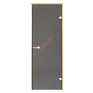 Дверь стеклянная Harvia «серая» коробка осина