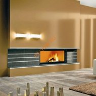 Дровяной камин EdilKamin POP granito nero с топкой FLAT 120 N