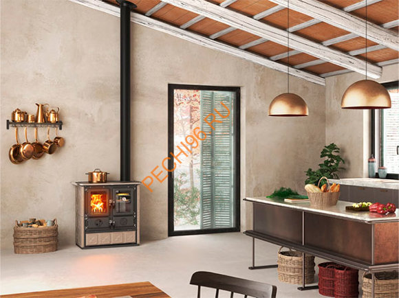 Печь-камин La Nordica Rosetta 5.0 Maiolica Печь-камин La Nordica Rosetta 5.0 Maiolica