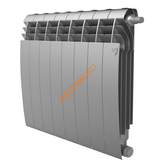 Радиатор биметаллический Royal Thermo BILINER B 500 Серебристый, 8 секций