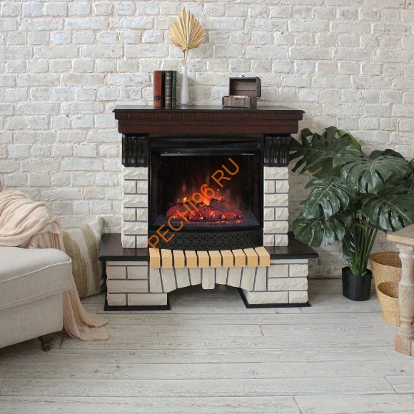 Электрокамин RealFlame Country 25 AO с очагом Evrika 25,5 LED