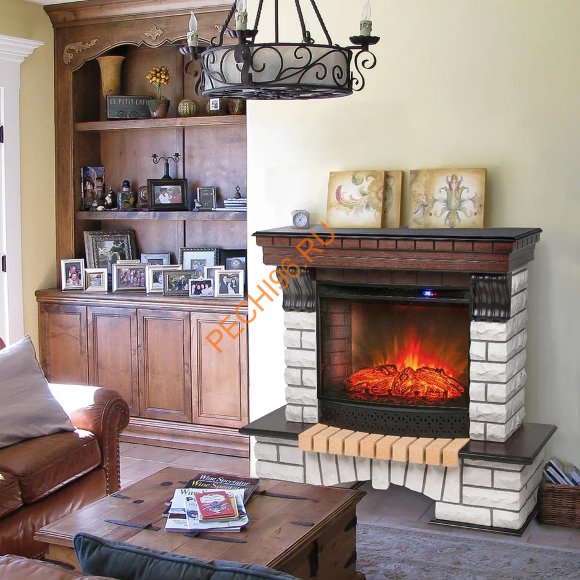 Электрокамин RealFlame Country 25 AO с очагом Evrika 25,5 LED