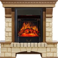 Электрокамин Royal Flame Pierre Luxe дуб/шампань с очагом Majestic FX