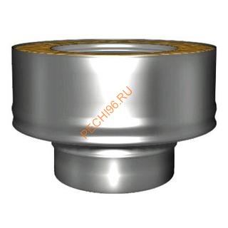 Переходник моно-термо ВУЛКАН Z50R, нержавейка AISI 321/оцинковка, d 250/350 мм
