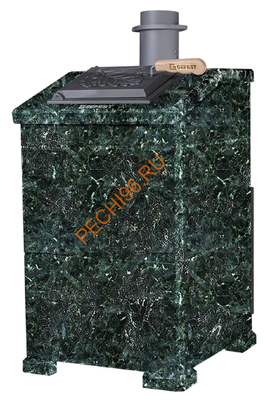 Печь банная Гефест GFS ЗК 30П в облицовке Президент 1000/50 Серпентинит 