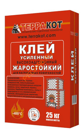 Смесь Терракот клей жаростойкий усиленный