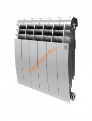 Радиатор биметаллический Royal Thermo BiLiner 350 Silver Satin 6с