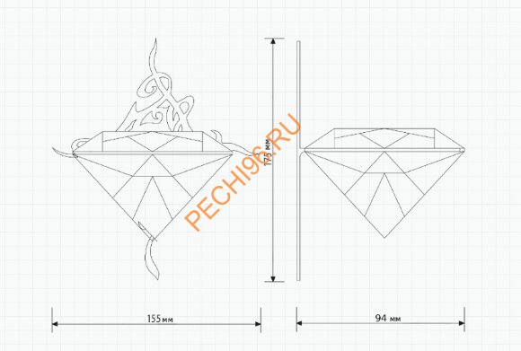 Светильник Cariitti Kihla нержавеющая сталь
