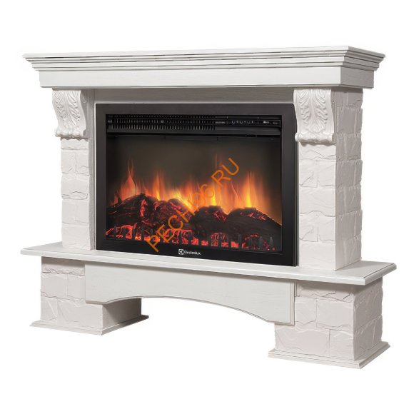 Электрокамин Electrolux Sphere Plus EFP/P-3320RLS N с порталом Firelight Forte 30S, камень белый, беленый дуб Электрокамин Electrolux Sphere Plus EFP/P-3320RLS N с порталом Firelight Forte 30S, камень белый, беленый дуб