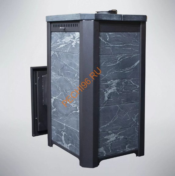 Печь банная Варвара Сказка, талькохлорит, сталь 6 мм