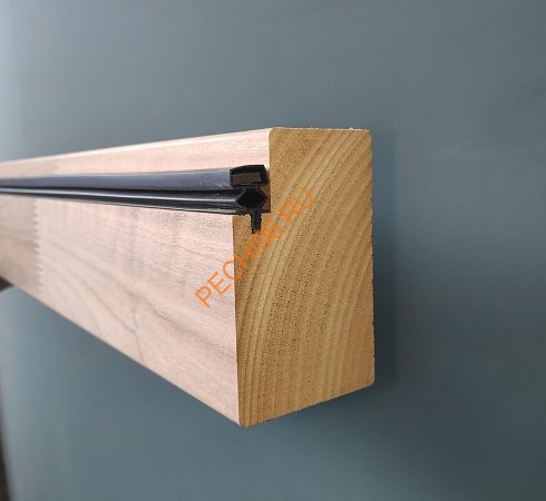 Дверь стеклянная Арта Статус ГКР Бронза MATELUX черная фурнитура, ольха