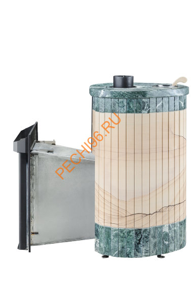 Печь банная Ферингер Оптима ПС Окаменевшее дерево перенесенный рисунок+Змеевик