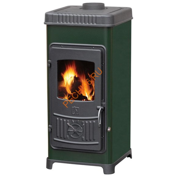 Чугунная печь-камин PLAMEN DORA 8N зеленая Чугунная печь-камин PLAMEN DORA 8N зеленая
