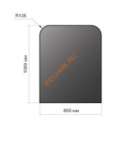 Лист напольный Везувий BLACK, нерж 0,5мм, 980х800х0,5, R75