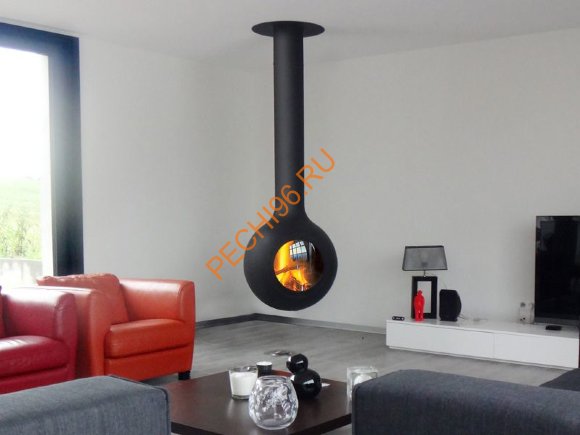 Камин Focus BathyscaFocus с выпуклым стеклом