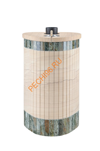 Печь банная Ферингер Оптима ПС Окаменевшее дерево перенесенный рисунок+Жадеит