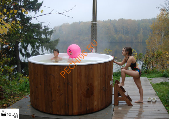 Купель композитная Polarspa ELITE 220 термобереза темная