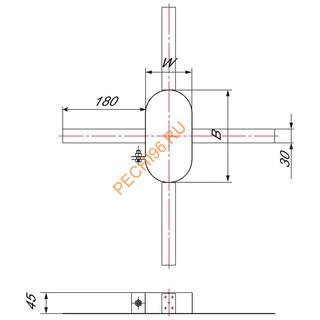 Хомут-распорка Вулкан VOR 100x200