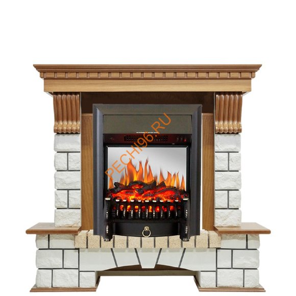 Электрокамин Royal Flame Pierre Luxe дуб с очагом Fobos FX M Электрокамин Royal Flame Pierre Luxe дуб с очагом Fobos FX M