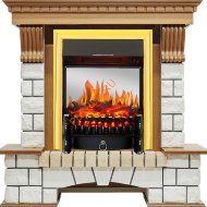 Электрокамин Royal Flame Pierre Luxe дуб с очагом Fobos FX M