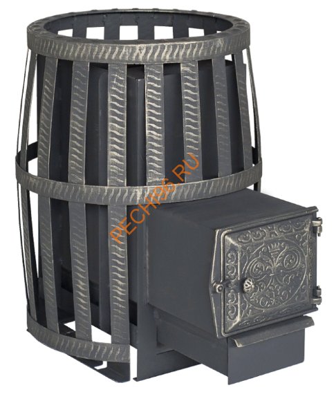Печь банная Берёзка Корвет 15 ДТ-3 кожух-сетка с выносной топкой