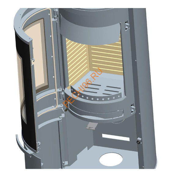 Стальная печь-камин Thorma TOLEDO exclusive черная Стальная печь-камин Thorma TOLEDO exclusive черная