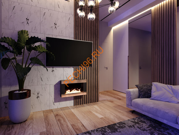 Биокамин Русский огонь Голд 650N настенный