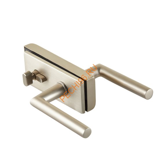 Дверь стеклянная Grandis GS 9х20-MG-S-BR коробка алюминий Brasch, ручка Абаш